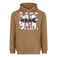 Toasted Coconut baseball mama Heavyweight Hoodie - CowhideDigitalArt