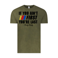 Vintage Olive ricky bobby if you aint first youre last Vintage Tee - trangStudio