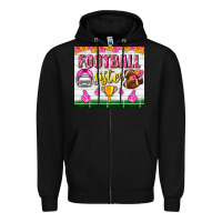 Black football sister tumbler Zipper Hoodie - BundleAndBundleShop