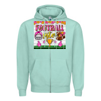 Seafoam football sister tumbler Zipper Hoodie - BundleAndBundleShop