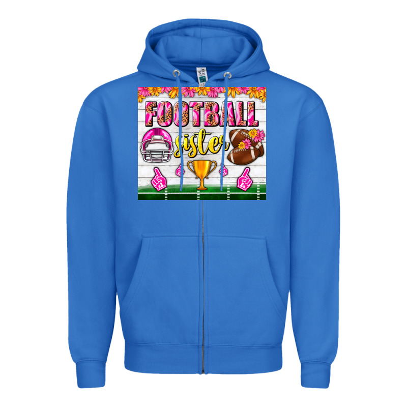 Football Sister Tumbler Zipper Hoodie by BundleAndBundleShop | Teevron