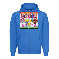 True Royal football sister tumbler Zipper Hoodie - BundleAndBundleShop