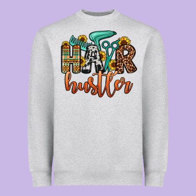 Hair Hustler Heavyweight Sweatshirt Designed By Oliviacreatesart