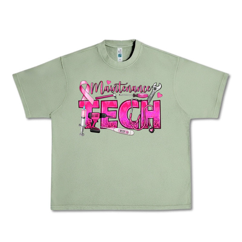 Breast Cancer Maintenance Tech Urban Heavy Tee by texasbilliewilder | Teevron