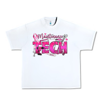 White Breast Cancer Maintenance Tech Urban Heavy Tee - texasbilliewilder