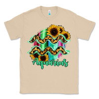 Mushroom Aquarius Zodiac Sign Sunflower Leopard Serape Classic Tee - RanaPortraitStore
