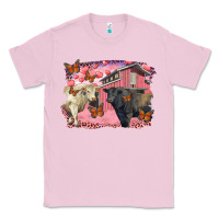Bubblegum Pink valentine's day barn and black angus with charolais Classic Tee - RanaPortraitStore