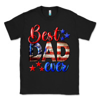 Black Best Dad Ever Classic Tee - LillyAllenDesigns
