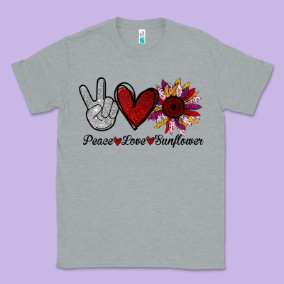 Peace Love Sunshine Sunflower Classic Tee Designed By Bettercallsaul