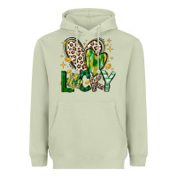 Matcha Lucky Saint Patricks Day Heavyweight Hoodie - CowhideDigitalArt