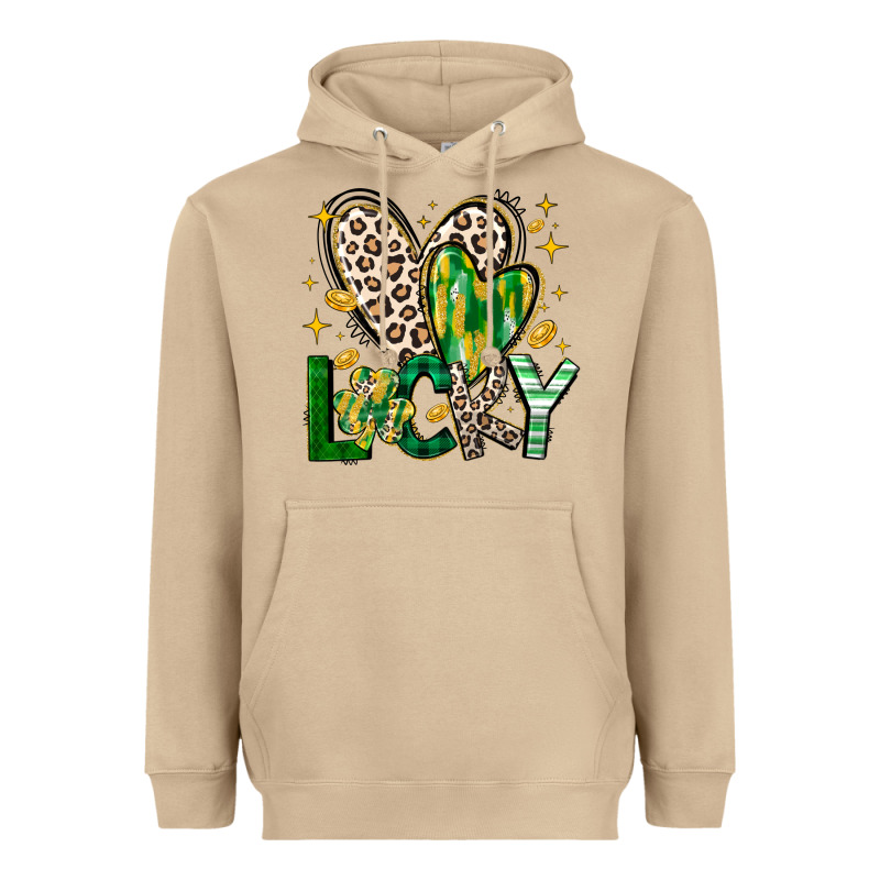 Lucky Saint Patricks Day Heavyweight Hoodie by CowhideDigitalArt | Teevron