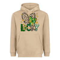 Mushroom Lucky Saint Patricks Day Heavyweight Hoodie - CowhideDigitalArt