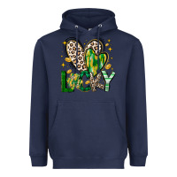 Navy Lucky Saint Patricks Day Heavyweight Hoodie - CowhideDigitalArt