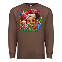 Chestnut Merry Christmas Premium Sweatshirt - CowhideDigitalArt