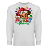 Dove Grey Merry Christmas Premium Sweatshirt - CowhideDigitalArt