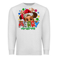 Oatmeal Heather Merry Christmas Premium Sweatshirt - CowhideDigitalArt