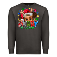 Smoke Merry Christmas Premium Sweatshirt - CowhideDigitalArt
