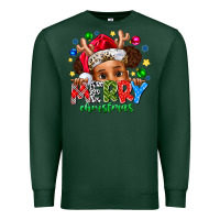 Sports Green Merry Christmas Premium Sweatshirt - CowhideDigitalArt