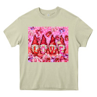 Mossy love gnomies with gift boxes Heavy Core Tee - NancyCooperArtShop