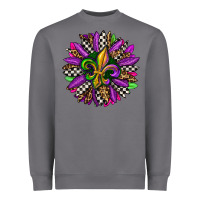 Storm mardi gras sunflower Heavyweight Sweatshirt - OliviaCreatesArt