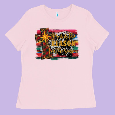 Jesus İs The Reason For The Season Christmas Ladies Tee Designed By Ranaportraitstore