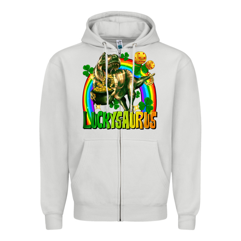 Luckysaurus Zipper Hoodie by FaDigitalArtStudio | Teevron