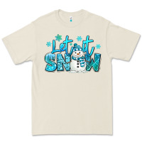 Bone let it snow winter snowman Premium Tee - MaliasSmallBusiness