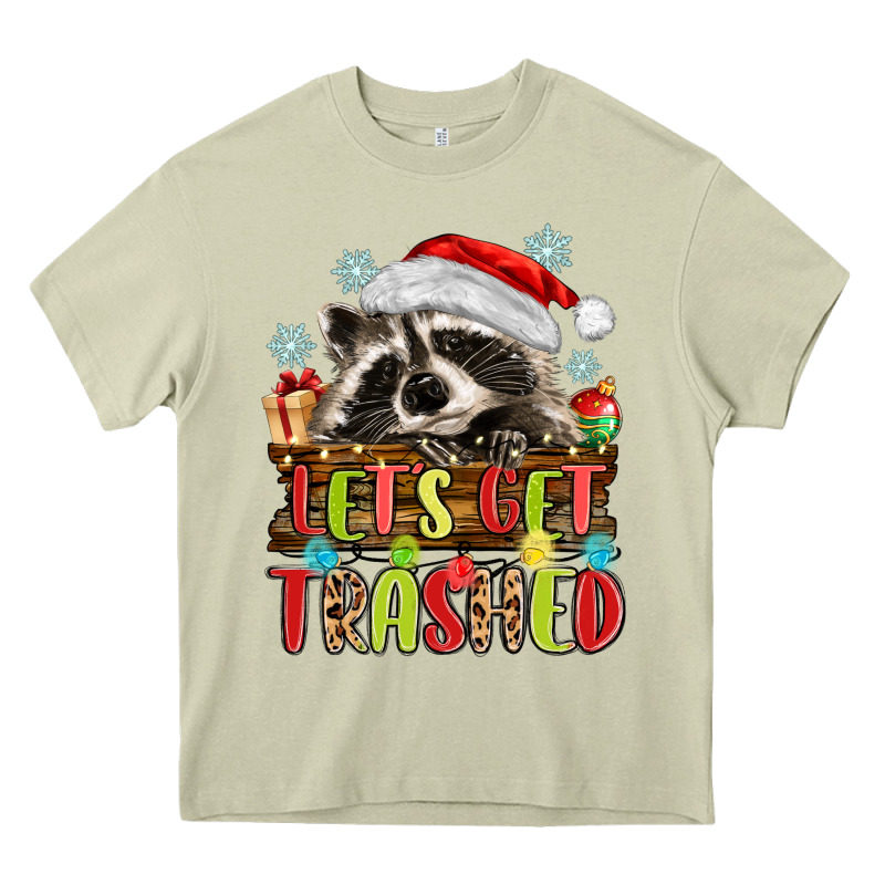 Lets Get Trashed With Raccoon Heavy Core Tee by MaliasSmallBusiness | Teevron