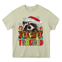 Mossy lets get trashed with raccoon Heavy Core Tee - MaliasSmallBusiness