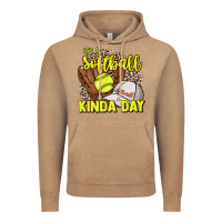 Vintage Coffee It's a Softball kinda day leopard Vintage Hoodie - NancyCooperArtShop