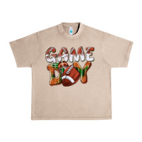 French Oak Game day leopard Football Urban Heavy Tee - NancyCooperArtShop