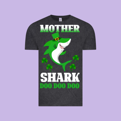 Mother Shark Doo Doo Doo Vintage Tee Designed By Bettercallsaul