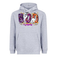 Heather Grey boo sheet Heavyweight Hoodie - CowhideDigitalArt