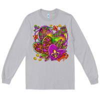 Moon Dust Mardi Gras hearts Long Sleeve Tee - HowdyJamesFarm