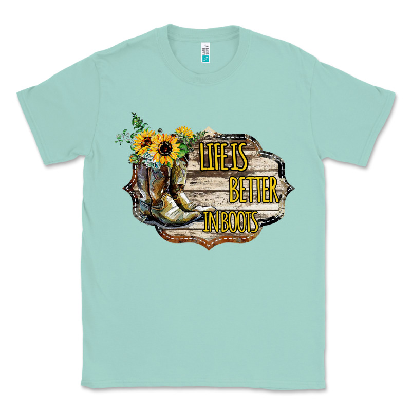 Life Is Better In Boots Classic Tee by Bettercallsaul | Teevron