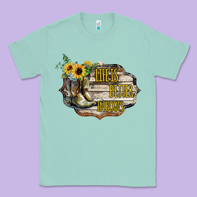 Life Is Better In Boots Classic Tee Designed By Bettercallsaul