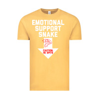 Vintage Mustard Mens Crude Humor Inappropriate Emotional Support Snake Halloween Vintage Tee - trangStudio