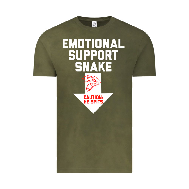 Mens Crude Humor Inappropriate Emotional Support Snake Halloween Vintage Tee by trangStudio | Teevron