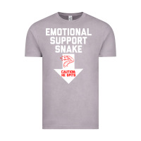 Vintage Zinc Mens Crude Humor Inappropriate Emotional Support Snake Halloween Vintage Tee - trangStudio