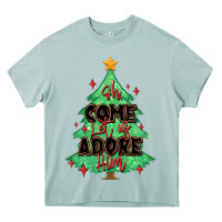 Arona oh come let us adore him christmas tree Heavy Core Tee - MaliasSmallBusiness