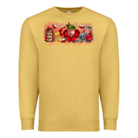 Antique Gold Merry Christmas Premium Sweatshirt - CowhideDigitalArt