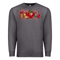 Charcoal Heather Merry Christmas Premium Sweatshirt - CowhideDigitalArt