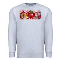 Heather Grey Merry Christmas Premium Sweatshirt - CowhideDigitalArt
