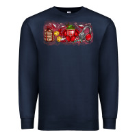 Navy Merry Christmas Premium Sweatshirt - CowhideDigitalArt