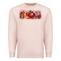 Pale Pink Merry Christmas Premium Sweatshirt - CowhideDigitalArt