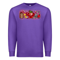 Purple Merry Christmas Premium Sweatshirt - CowhideDigitalArt