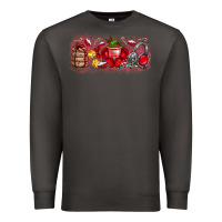 Smoke Merry Christmas Premium Sweatshirt - CowhideDigitalArt