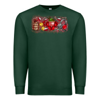 Sports Green Merry Christmas Premium Sweatshirt - CowhideDigitalArt