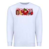 White Merry Christmas Premium Sweatshirt - CowhideDigitalArt