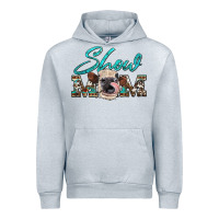 Heather Grey show mom aztec cowhide heifer Urban Hoodie - Artiststas